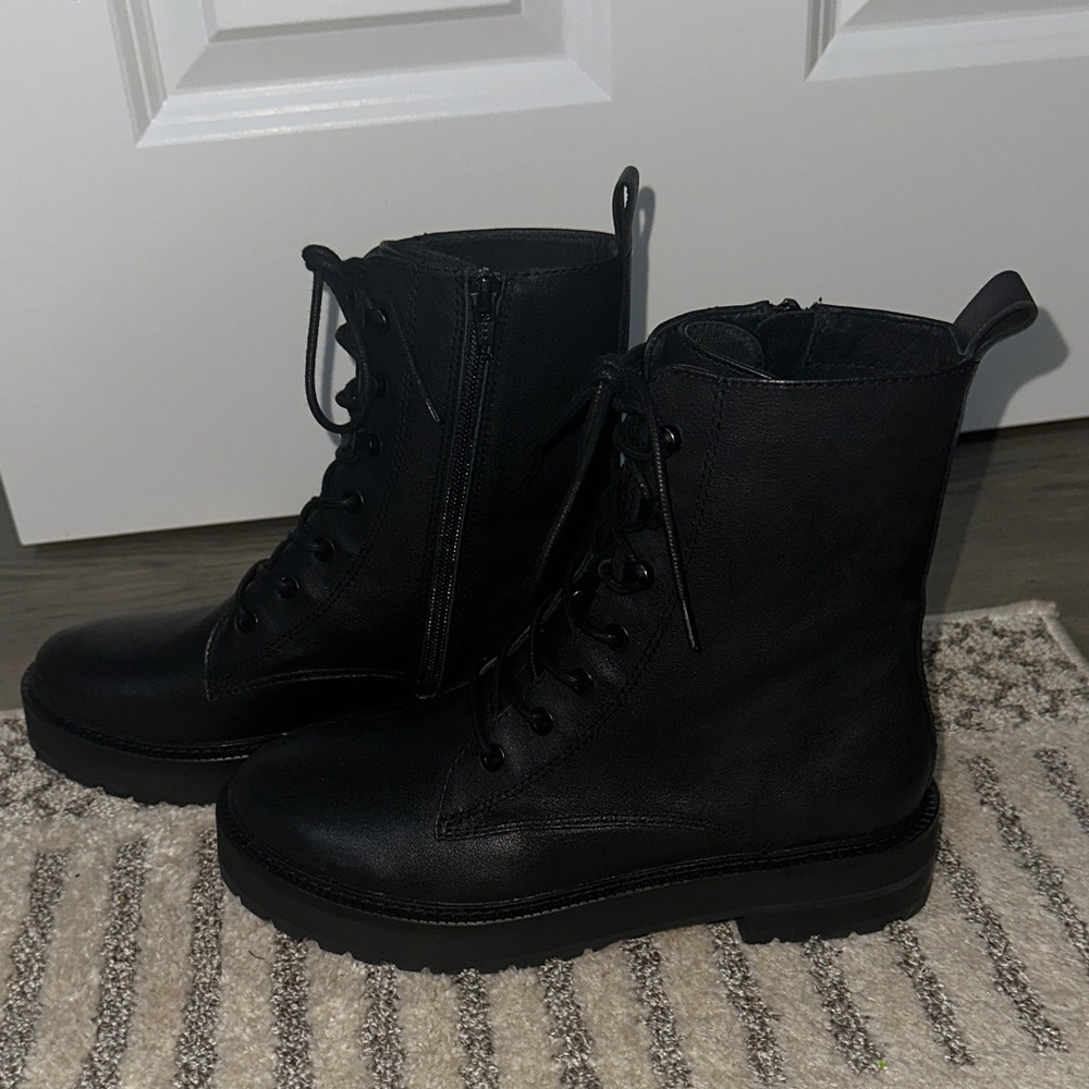 Abercrombie & Fitch Black Combat Boots